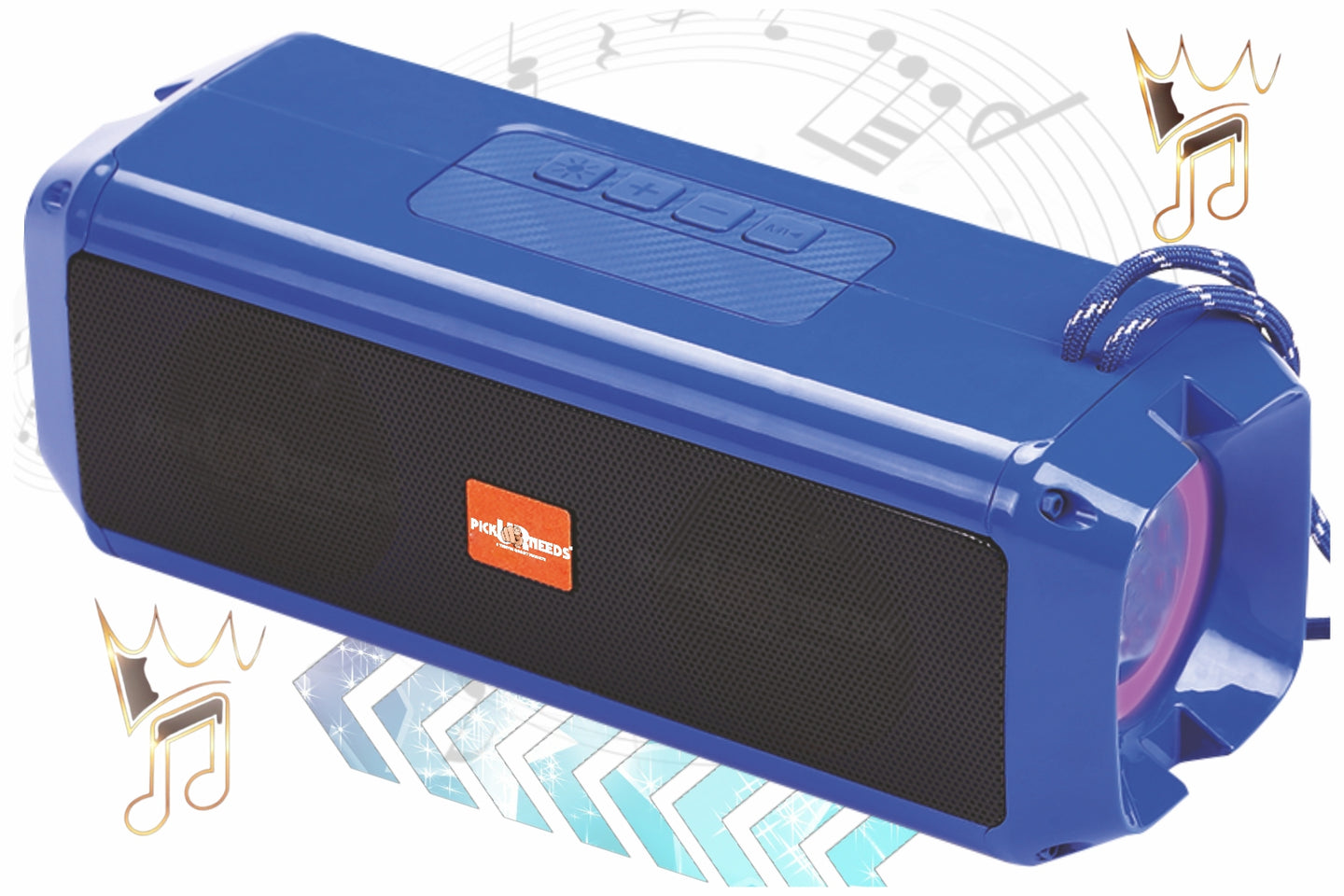 Pick Ur Needs Mini Wireless Soundbar System With RGB Disco Light TF Card / USB / Radio Support 10 W Bluetooth Speaker  (White, 5.0 Channel)